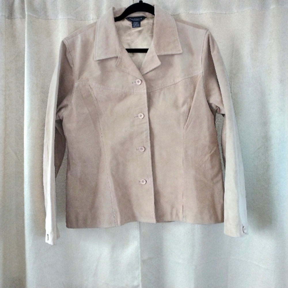 Van Heusen Suede Leather Jacket Size L
